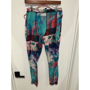 Without Walls Men's Rainbow Patchwork Compression Leggings, Multicolor, Size Lar